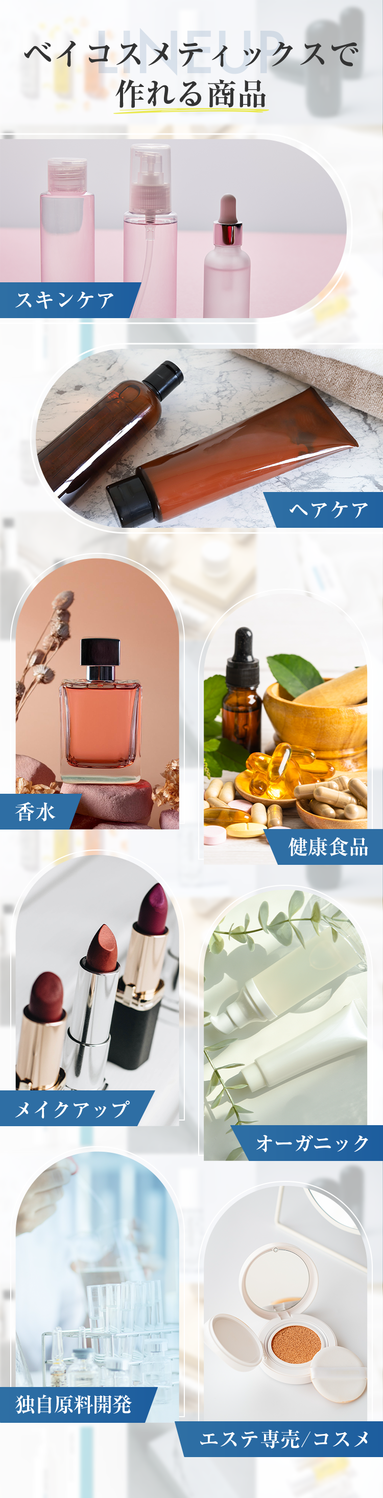 ベイコスメティックスで作れる商品