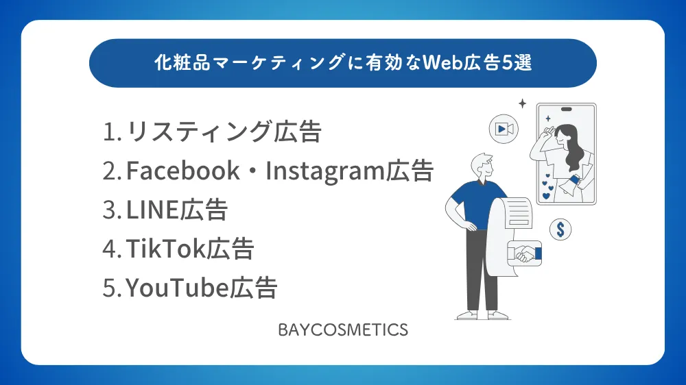 化粧品マーケティングに有効なWeb広告5選